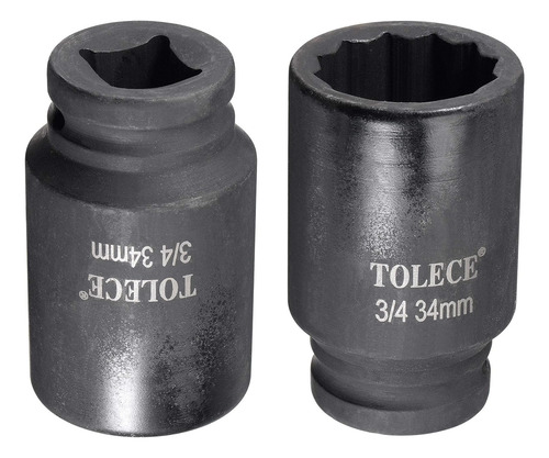 Enchufe De Impacto Profundo Uxcell De 3/4 De Pulgada, 34 ...