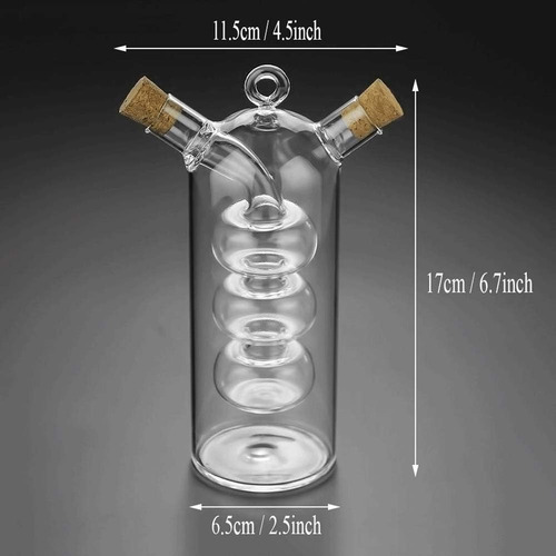 Botella Dispensadora De Aceite Y Vinagre 2 En 1, Vinagrera D