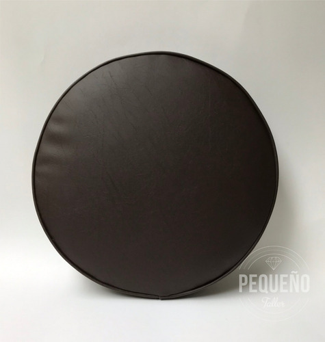 Imagen 6 de 7 de Almohadones Redondos Para Sillas Ecocuero Cuerina 60cm