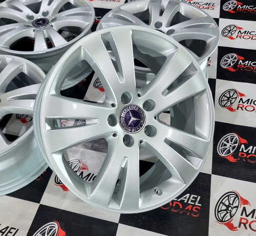 Jogo De Rodas 17 Mercedes C280 C200 C180 Original 5x112 Cinza