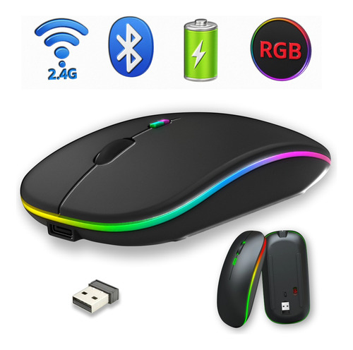 Mouse Sem Fio Bluetooth Recarregável