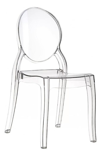 Cadeira De Jantar Design Ghost Acrílica Transparente
