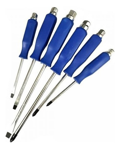 Juego Destornillador De Golpe X 6 Pcs Mecánica Impacto