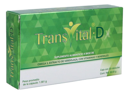 Transvital D Suplemento Alimenticio Caja Con 30 Capsulas