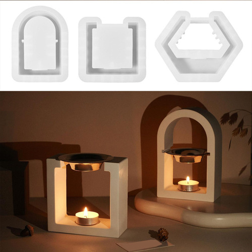 Modelo De Silicona, Modelo De Portavelas, Molde Hexagonal
