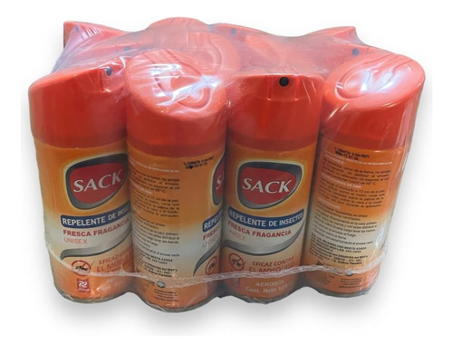 Pack X 12 Repelente De Insectos Sack Aerosol 125ml  