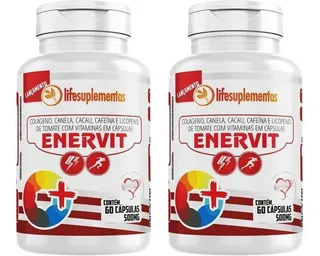 Enervit 60cap Colageno Canela Licopeno Fonte Vit A C E K