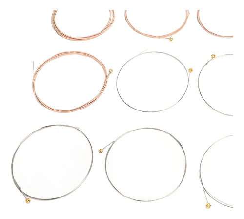 Cordas De Guitarra Phosphor Bronze 12 Peças Acústicas Calibr