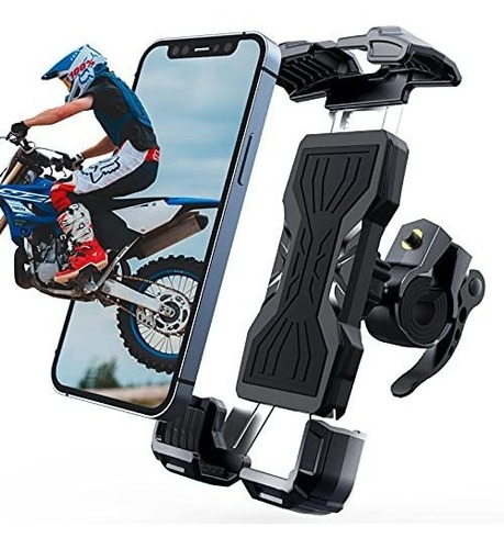 Heying Soporte Para Telefono Motocicleta Clip Ajustable