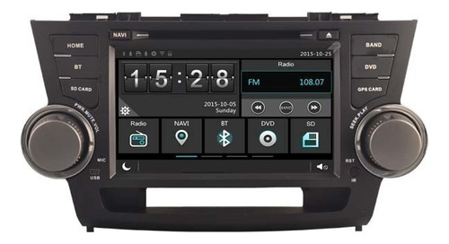 Toyota Highlander 2008-2013 Android Wifi Gps Dvd Bluetooth