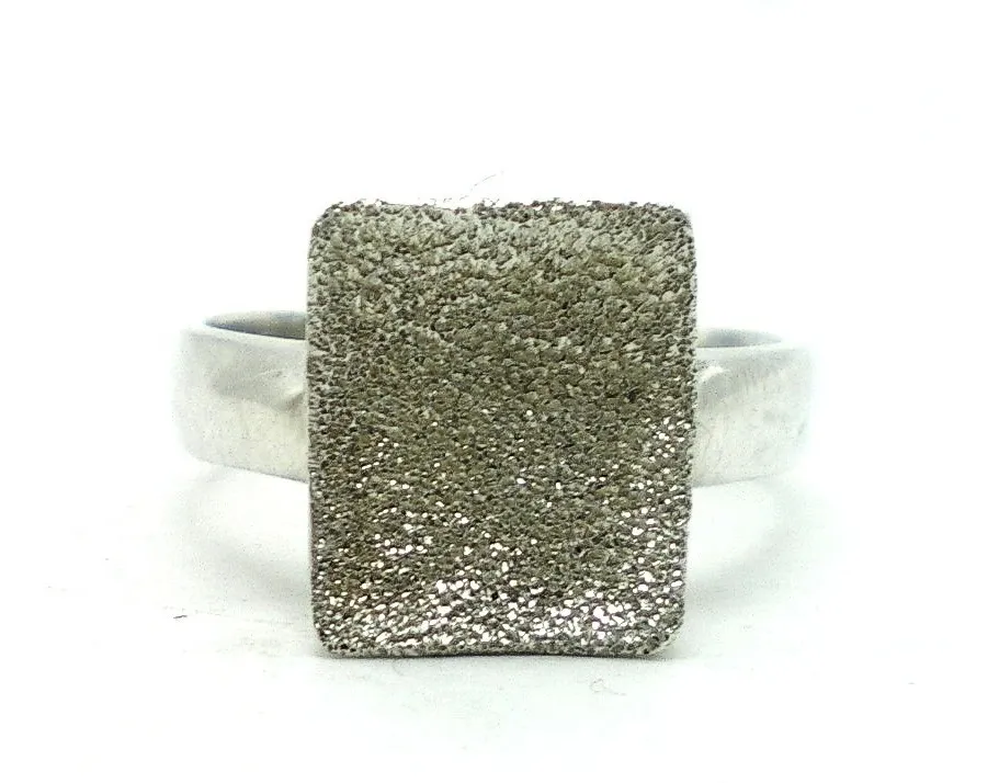 Anillo De Plata 925 Arenado