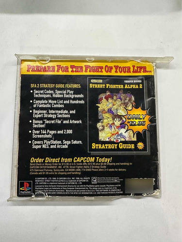 Street Fighter Alpha 2 Ps1 Original Completo *play Again* (Reacondicionado)
