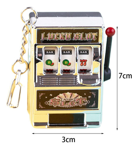 Mini Slot Machine Toy Novelty Funny Games Keychain For Women