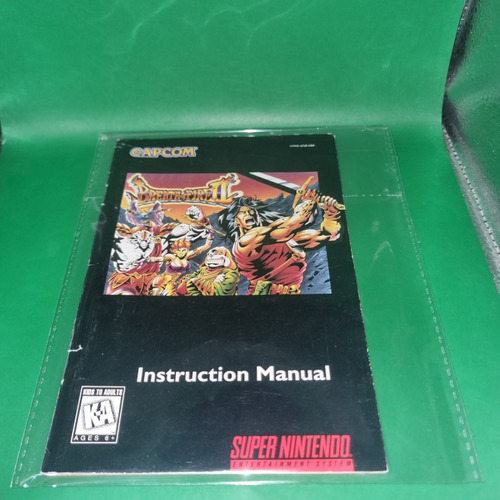 Manual Snes Super Nintendo Breath Of Fire Ii