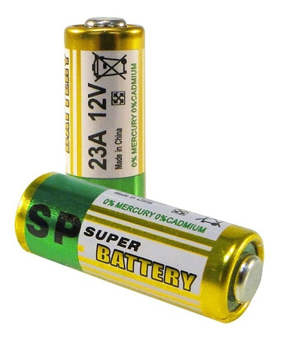 Imagem 3 de 5 de Pilha Bateria 12v A23 Controle Portão Alarme Alcalina 50 Pçs