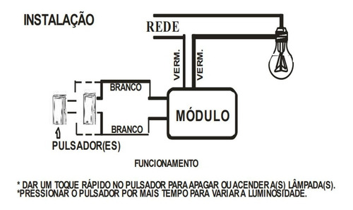 Imagem 3 de 4 de Módulo Dimer Paralelo Bivolt Roma Até 500w