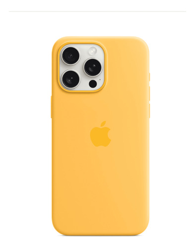 Case Silicone Magsafe Capa Iphone 15 Pro Solar