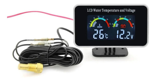 Reloj Universal Marcador Temperatura Y Voltimetro Automovil