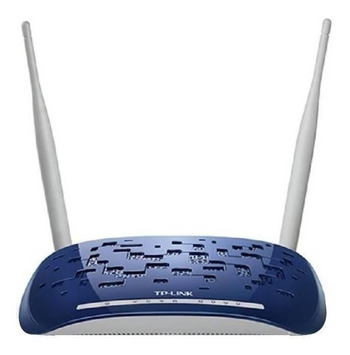 Modem roteador com wifi TP-Link TD-W8960N azul e branco