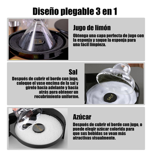 Lj Escarchador De Vasos, 3 Tier Caja De Condimentos