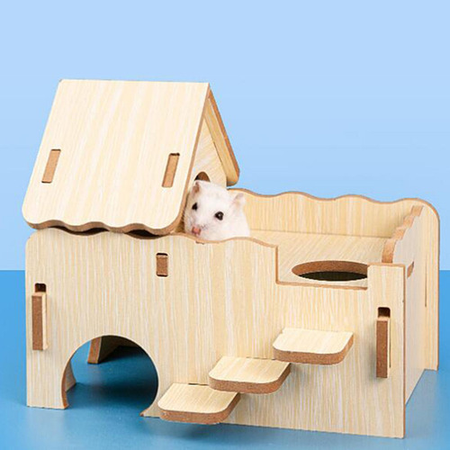 Casa Para Hámster Casa De Madera Para Hámster Escondite L