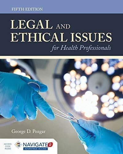 Libro:  Legal And Ethical Issues For Health Professionals