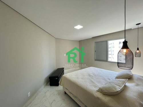Imagem 16 de 25 de Apartamento Moderno, Beira Mar, 2 Dormitórios Sendo 1 Suíte, 1 Vaga De Garagem, Pitangueiras, Guarujá/sp - Ap5811