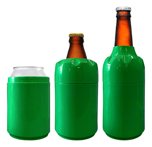 Cervegelas 3 Em 1 Long Litrinho E Lata Kit Com 10pçs Premium Cor Verde