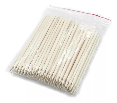 Palitos de Naranjo Manicura,100 Piezas de Palos de Madera Naranja,  Empujador de Cutículas,Empujador de Cutículas de Madera de Doble Punta,  Empujador de Uñas Multiuso para Manicura y Pedicura : : Belleza