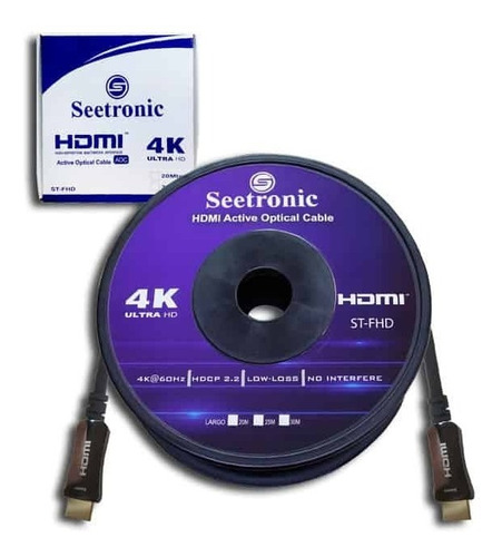 Cable Hdmi Macho A Hdmi Macho 20m St-fhd-20m Seetronic