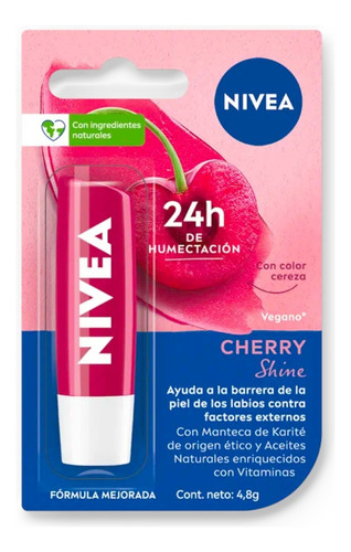 Nivea Protector Labial Cereza Cherry Shine Labello