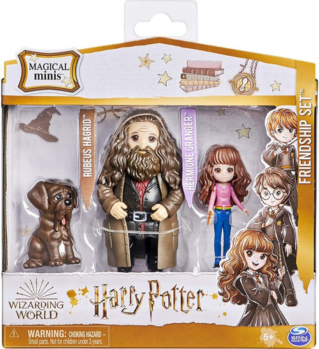 Wizarding World Mini Figuras Mágicas Rubeus Y Hermione