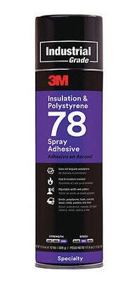 3m 78 Spray Adhesive, 17.9 Oz, Aerosol Can, Begins To Ha Zrw