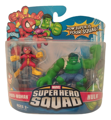 Spider Woman Y Hulk Super Hero Squad Hasbro