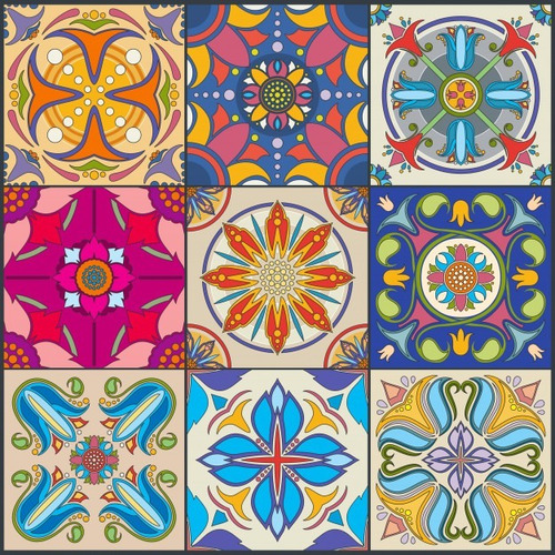 Vinilos Decorativos Azulejos/ceramicos Impresos X12u 15x15cm