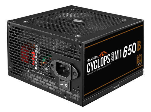 Fonte Gamer Gamdias Cyclops M1-650b 80 Plus Bronze Atx 2.31