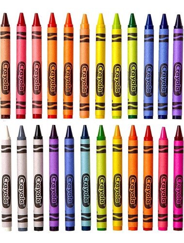 Crayola, Crayones De Cera 24 Unidades, Variados Pack De 3