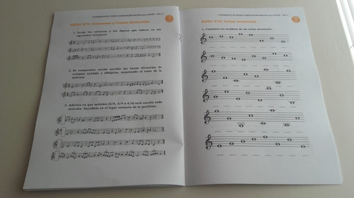 Imagen 1 de 6 de Cuadernos De Teoría Musical Aplicado Al Violín