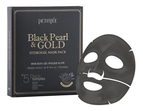 Imagen 2 de 3 de Petitfee Black Pearl & Gold Hydrogel Mask + Gold Eye Patch