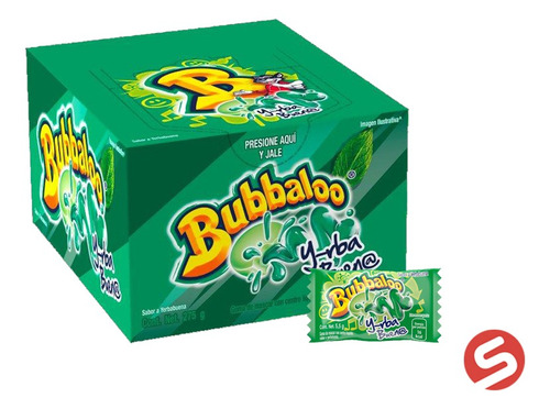 Bubbaloo Yerbabuena 50pzs