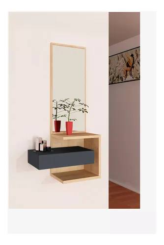 comprar Recibidor Moderno 1 Cajón + Espejo Girona Haya Tu Mesita