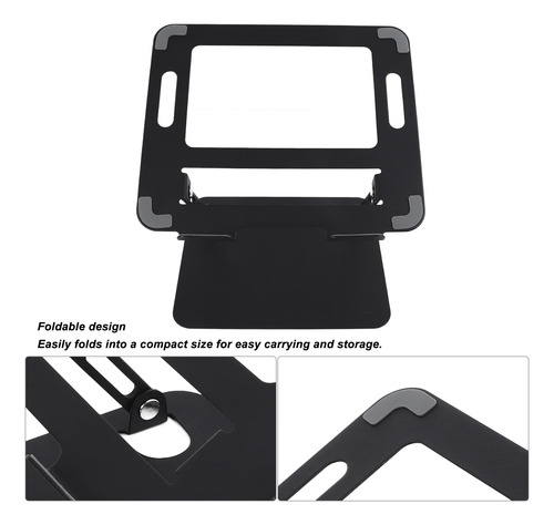 Soporte Plegable Para Computadora Portátil De Altura Ajustab