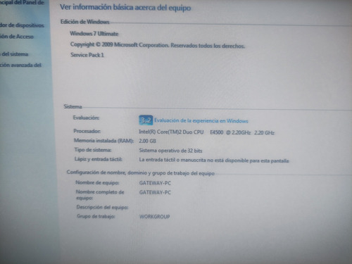 Computadora Gateway De Escritorio, Procesador Intel Core Duo (Usado)