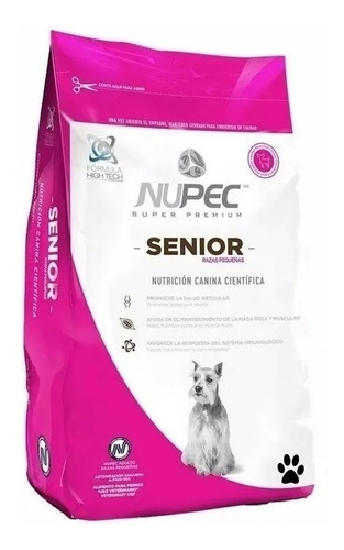 Nupec 8kg Alimento Perro Croqueta Senior Razas Pequeñas