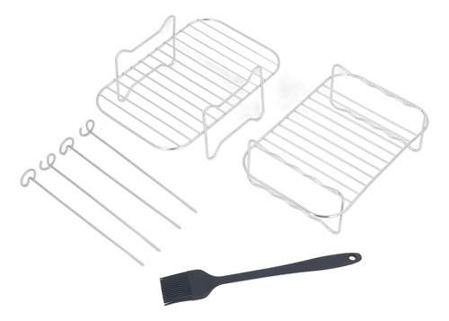 Estante Para Freidora De Acero Inoxidable, Pinchos, Cocción