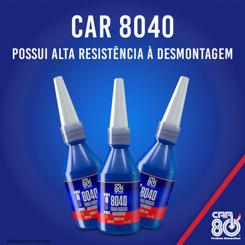 Car 8040 Trava Rosca E Vedador Anaerobico Alto Torque 10g