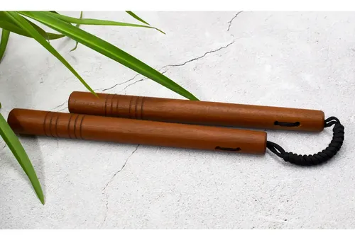 Jj Prática De Artes Marciais Nunchaku Em Madeira Maciça