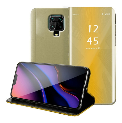 Funda Para Redmi Note 9 Pro M2003j6b2g Flip Cover Espejo