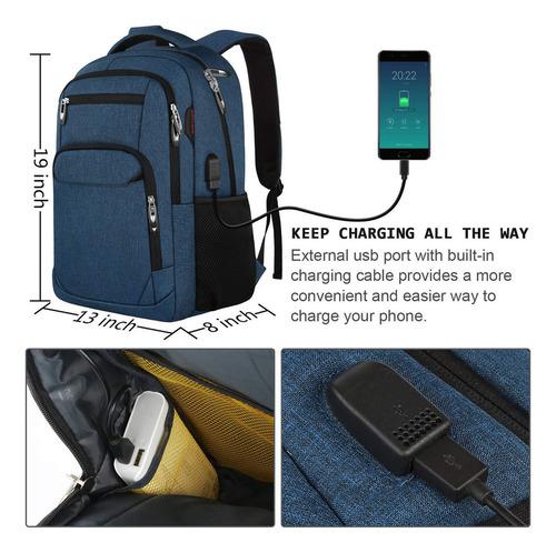 Bolsa For Portátil De Gran Capacidad Y Billetera Pequeña