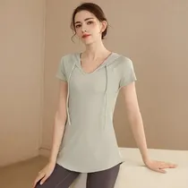 Comprar Camiseta Holgada De Yoga Con Capucha Y Secado Rápido Para Mu